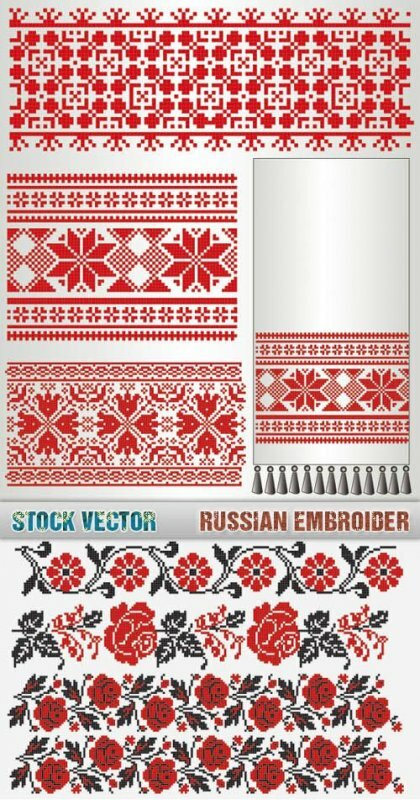 Russian Embroider Vector