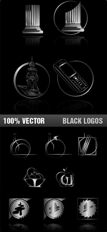 Black Logos Vector