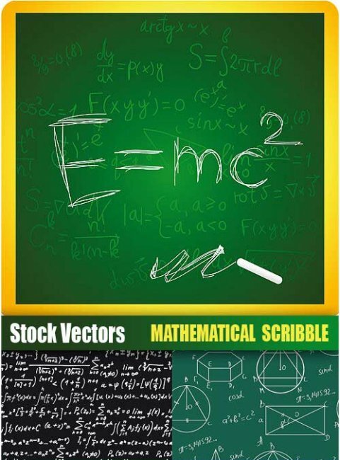 Math scribble Vector