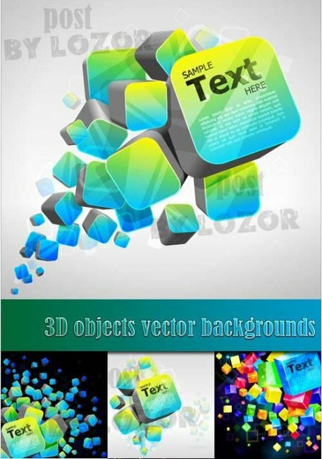 3D Objects Vector