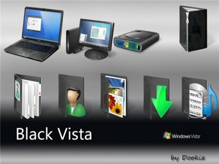 Black Vista Icons -  