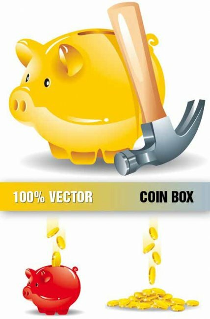 Coin Box Vector