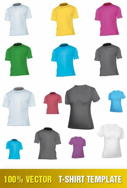 T-Shirt Template Vector