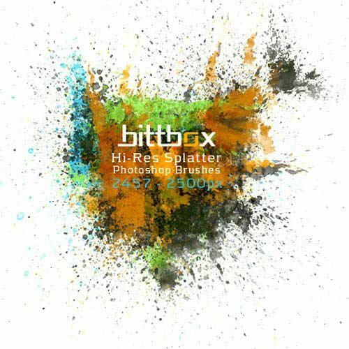 bitBox HiRes Splatter Brushes