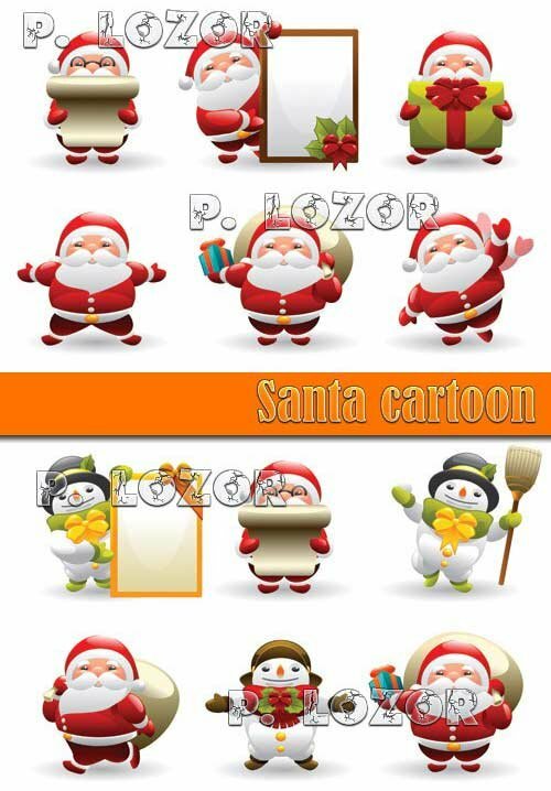 Santa cartoon Vector