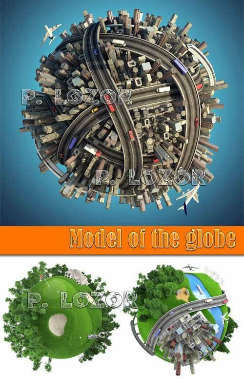 Model of the Globe Clipart JPG